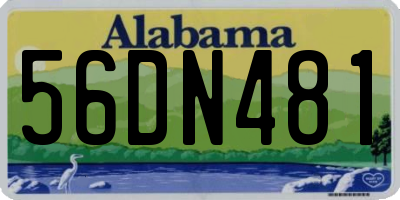 AL license plate 56DN481