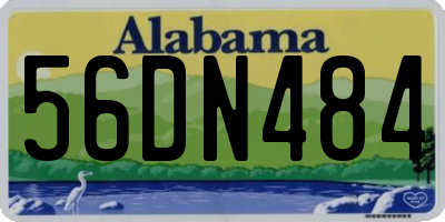 AL license plate 56DN484