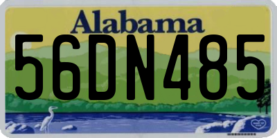 AL license plate 56DN485