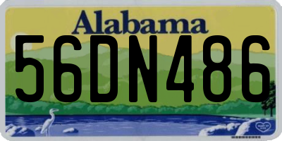 AL license plate 56DN486
