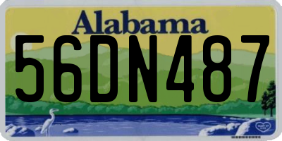 AL license plate 56DN487