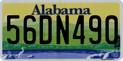 AL license plate 56DN490