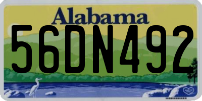 AL license plate 56DN492