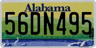 AL license plate 56DN495