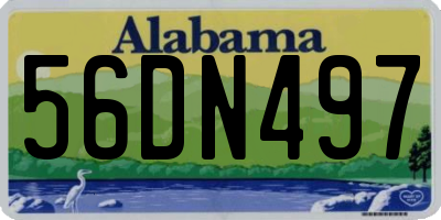 AL license plate 56DN497