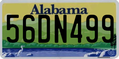 AL license plate 56DN499