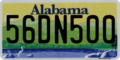 AL license plate 56DN500