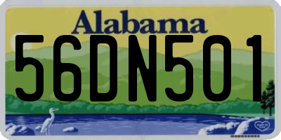 AL license plate 56DN501