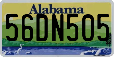 AL license plate 56DN505