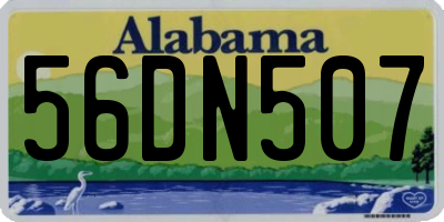 AL license plate 56DN507