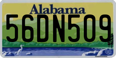 AL license plate 56DN509