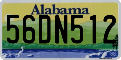 AL license plate 56DN512