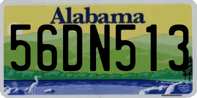 AL license plate 56DN513