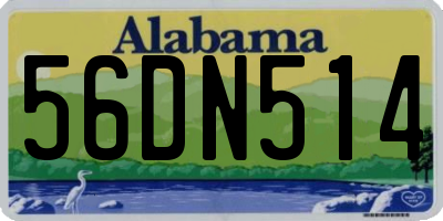 AL license plate 56DN514