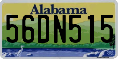 AL license plate 56DN515