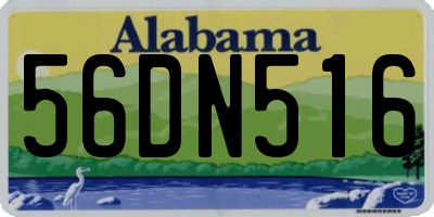 AL license plate 56DN516