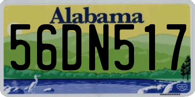 AL license plate 56DN517