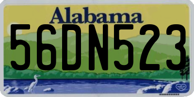 AL license plate 56DN523