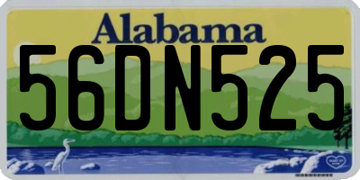 AL license plate 56DN525