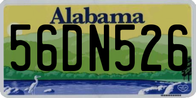 AL license plate 56DN526