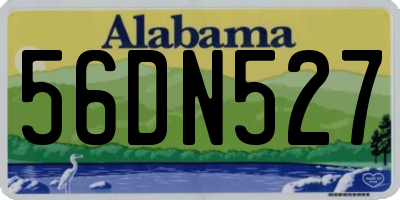 AL license plate 56DN527