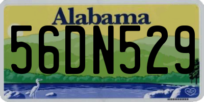 AL license plate 56DN529