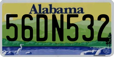 AL license plate 56DN532