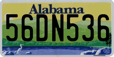 AL license plate 56DN536