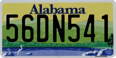 AL license plate 56DN541