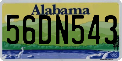 AL license plate 56DN543