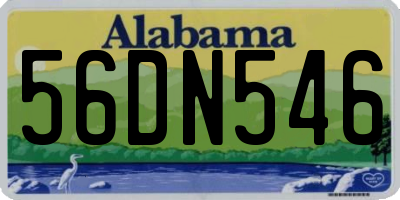 AL license plate 56DN546
