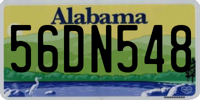 AL license plate 56DN548