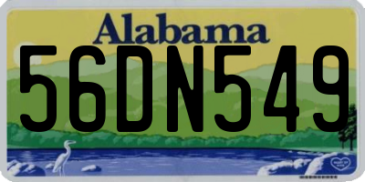 AL license plate 56DN549
