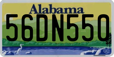 AL license plate 56DN550