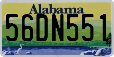 AL license plate 56DN551