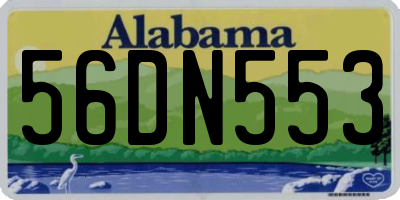 AL license plate 56DN553