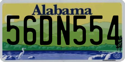 AL license plate 56DN554