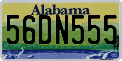 AL license plate 56DN555