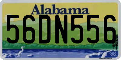 AL license plate 56DN556