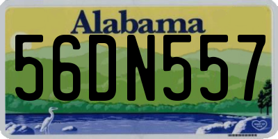 AL license plate 56DN557
