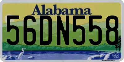 AL license plate 56DN558