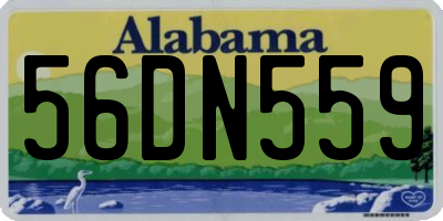 AL license plate 56DN559