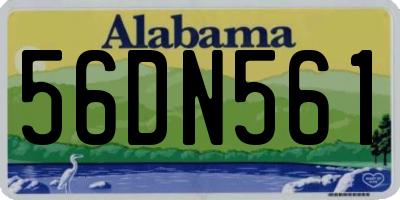 AL license plate 56DN561