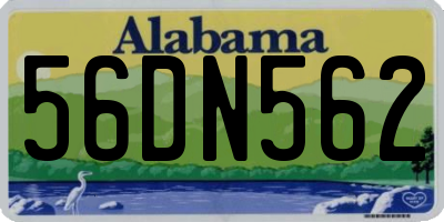 AL license plate 56DN562