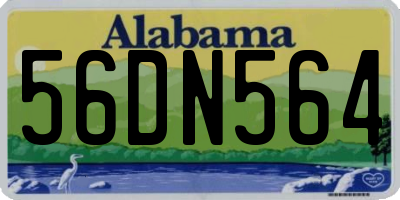 AL license plate 56DN564
