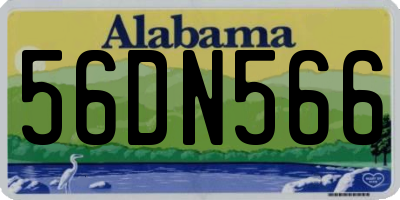 AL license plate 56DN566