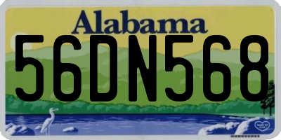 AL license plate 56DN568