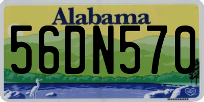 AL license plate 56DN570