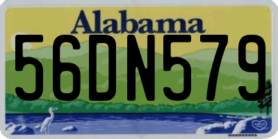 AL license plate 56DN579