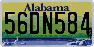 AL license plate 56DN584